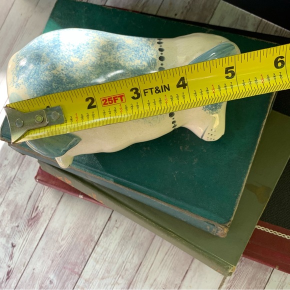 Rye Pottery England Blue And White Dog Vintage Ceramic EUC - Picture 9 of 9